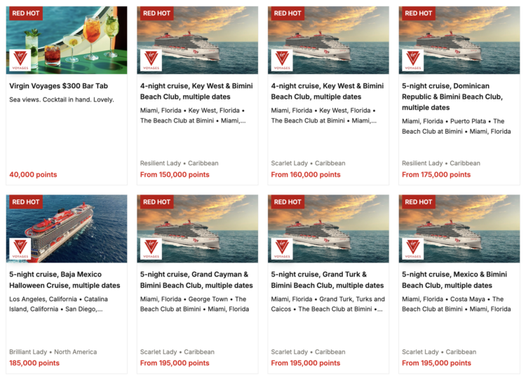 Book Virgin Voyage with Points