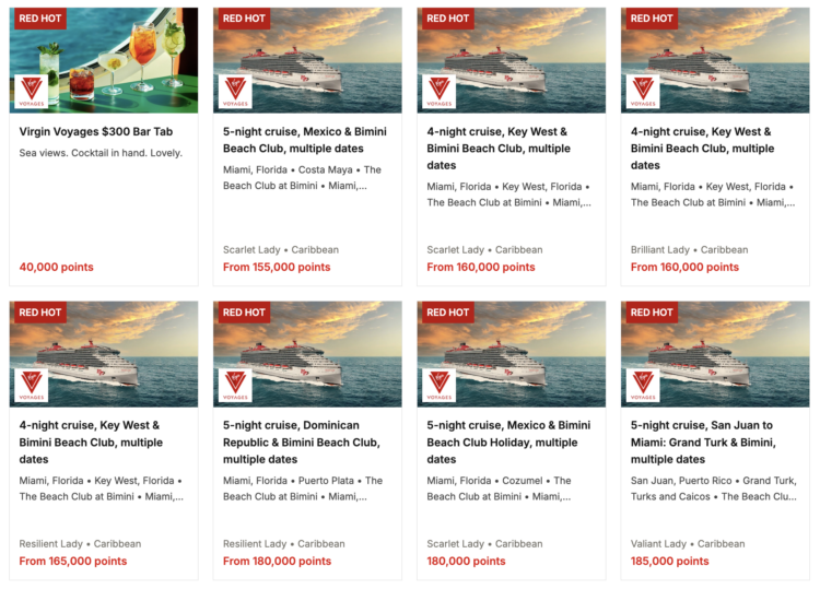 Book Virgin Voyage with Points