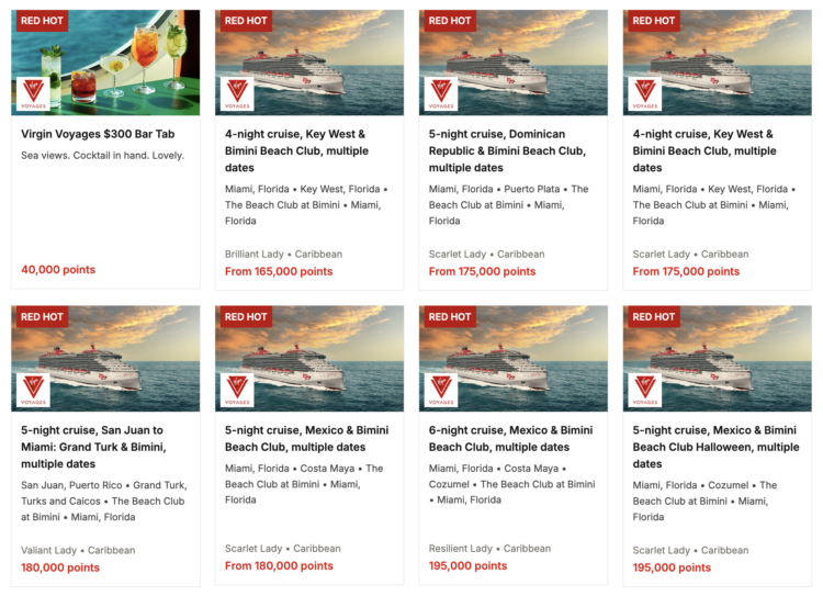 Book Virgin Voyage with Points