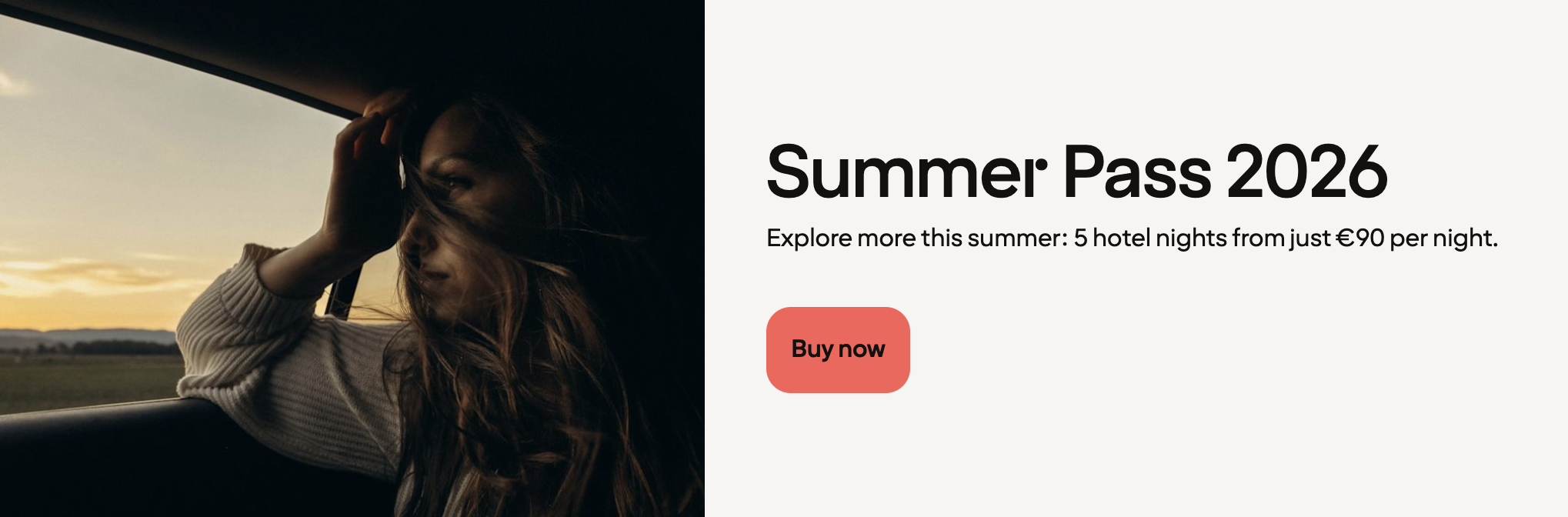 Screenshot of Strawberry Hotels Summer Pass banner
