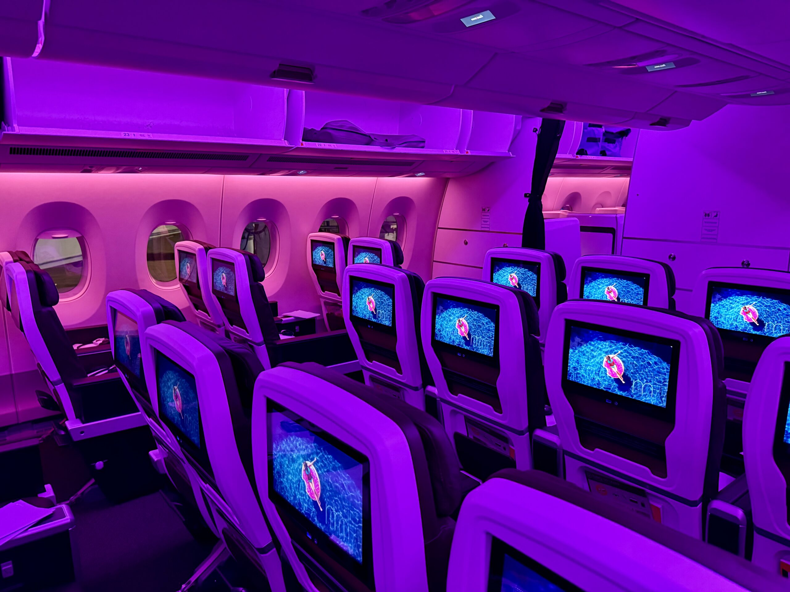 Virgin Atlantic premium economy on the A350-1000