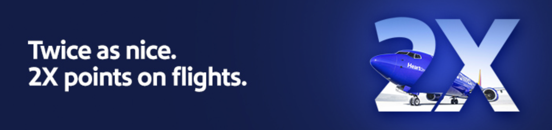 Screenshot of Southwest Airlines 2x promo