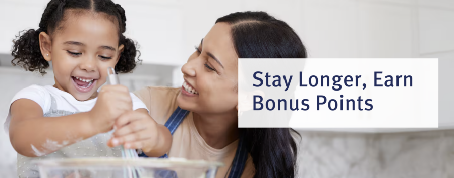 Screenshot of Wyndham Rewards extended stay offer