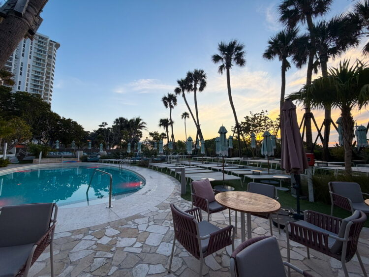 One of the pools at Andaz Miami Beach