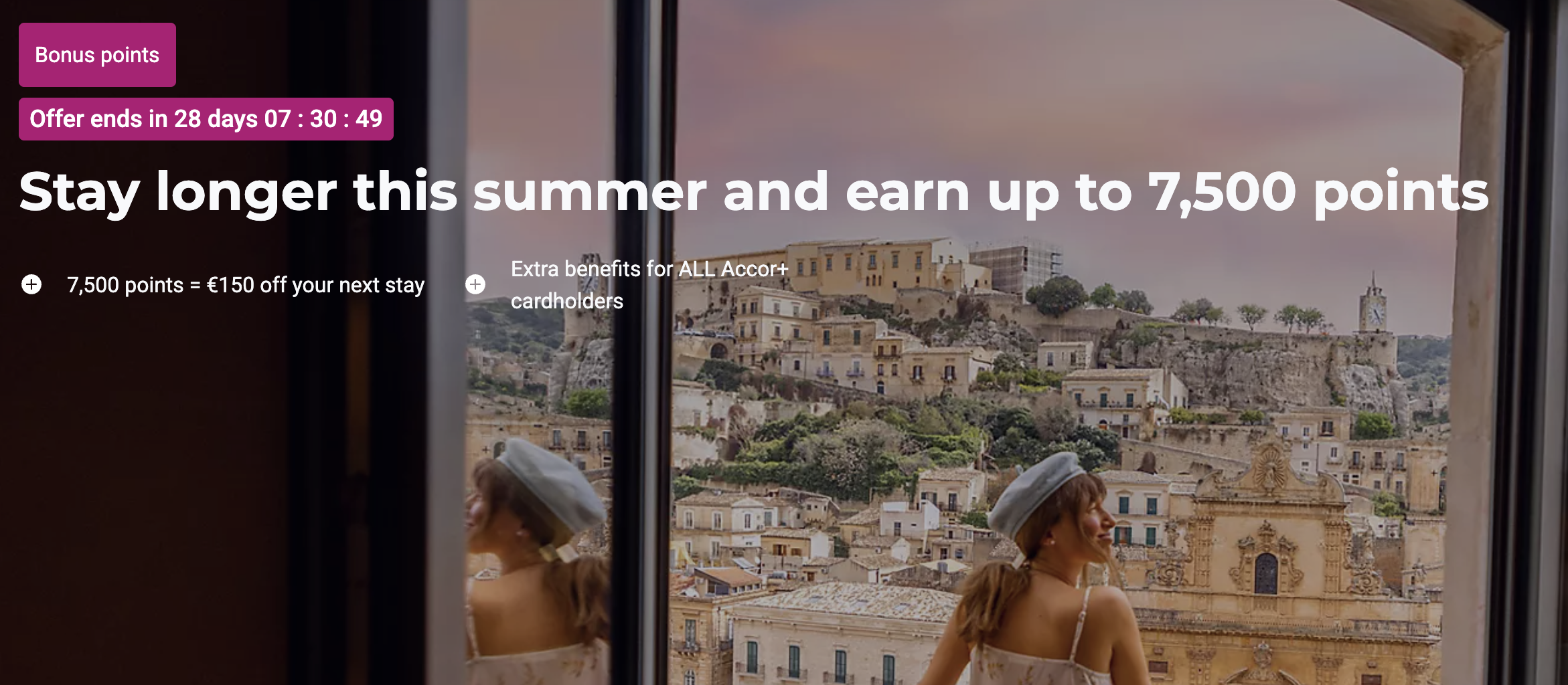 Accor Summer 2026 promotion for bonus points in select regions.