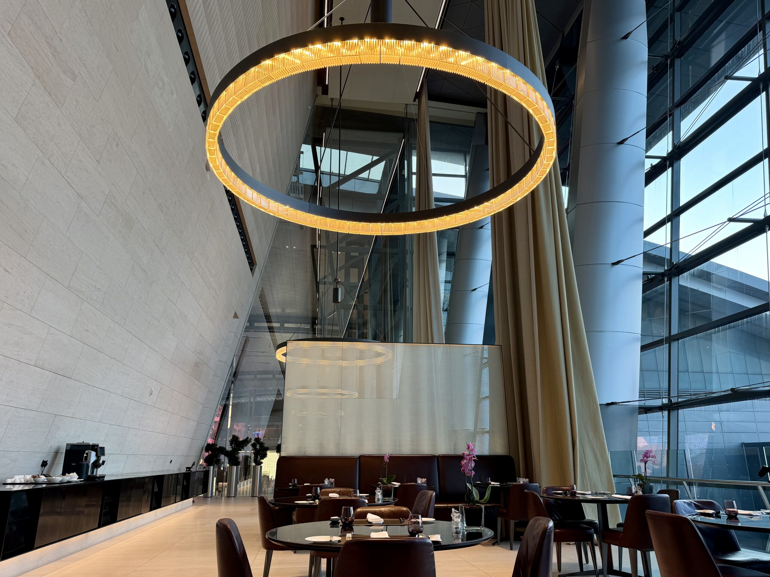 Qatar Airways Al Safwa First Class Lounge Dining Room