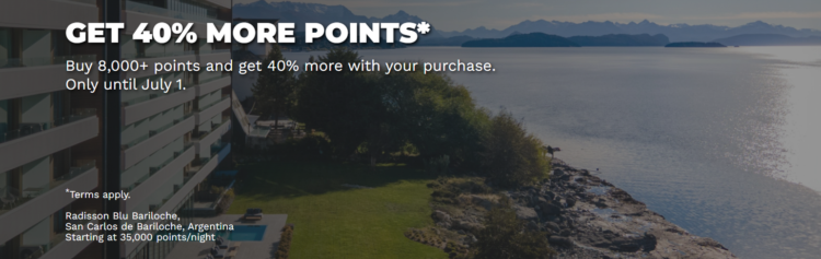 Buy Choice Privileges points with a 40% bonus