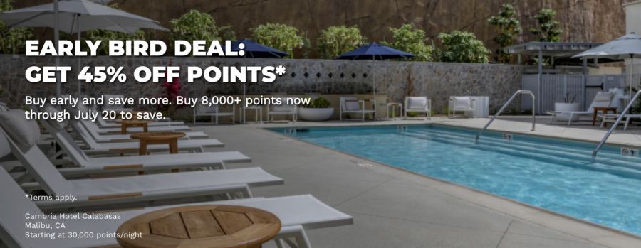 Buy Choice Privileges points with a 45% discount