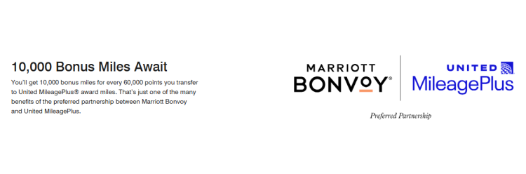 Marriott showing you can transfer Marriott points to United Airlines.