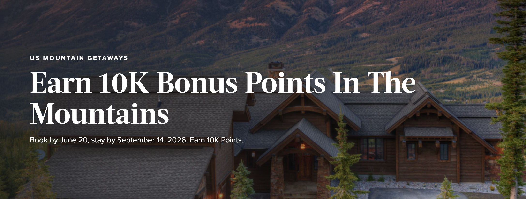 Screenshot of Marriott Homes & Villas mountain promo.
