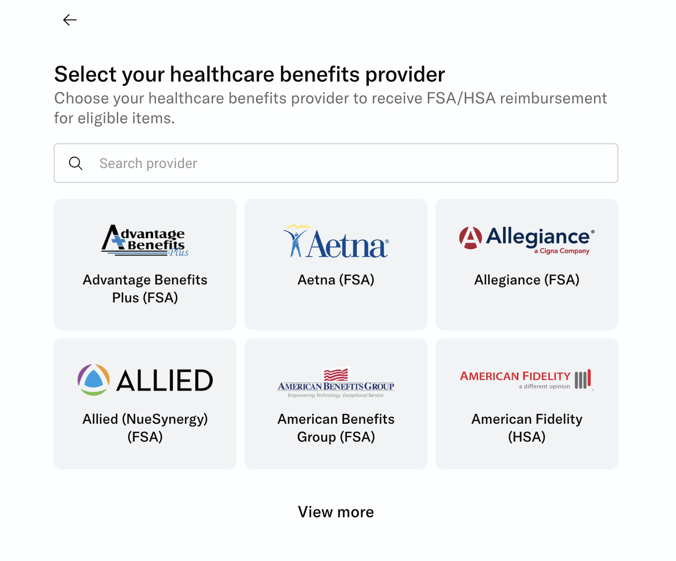 HSA/FSA selection Bilt Rewards