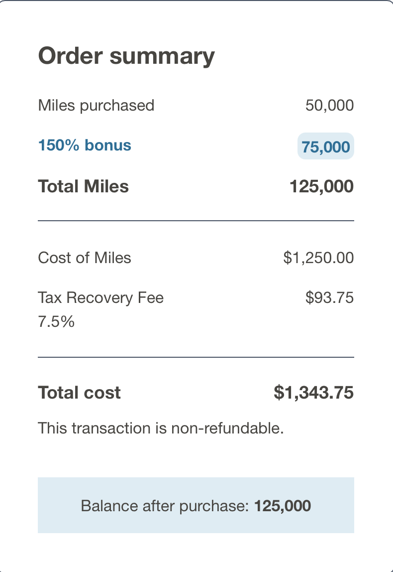 Buy Frontier miles with a 150% bonus