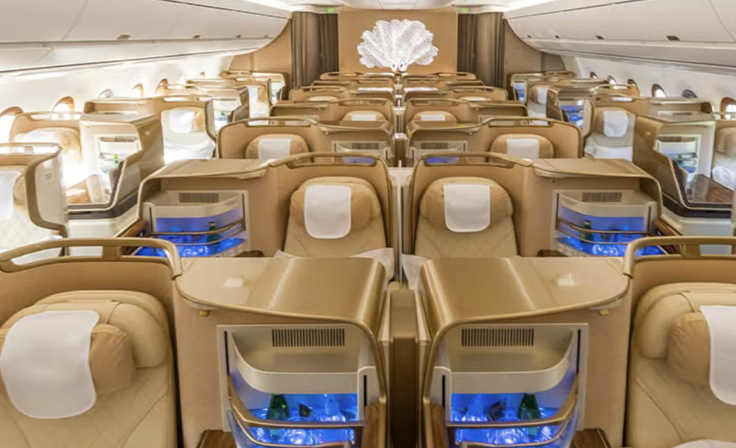 Emirates A350 Business Class Cabin