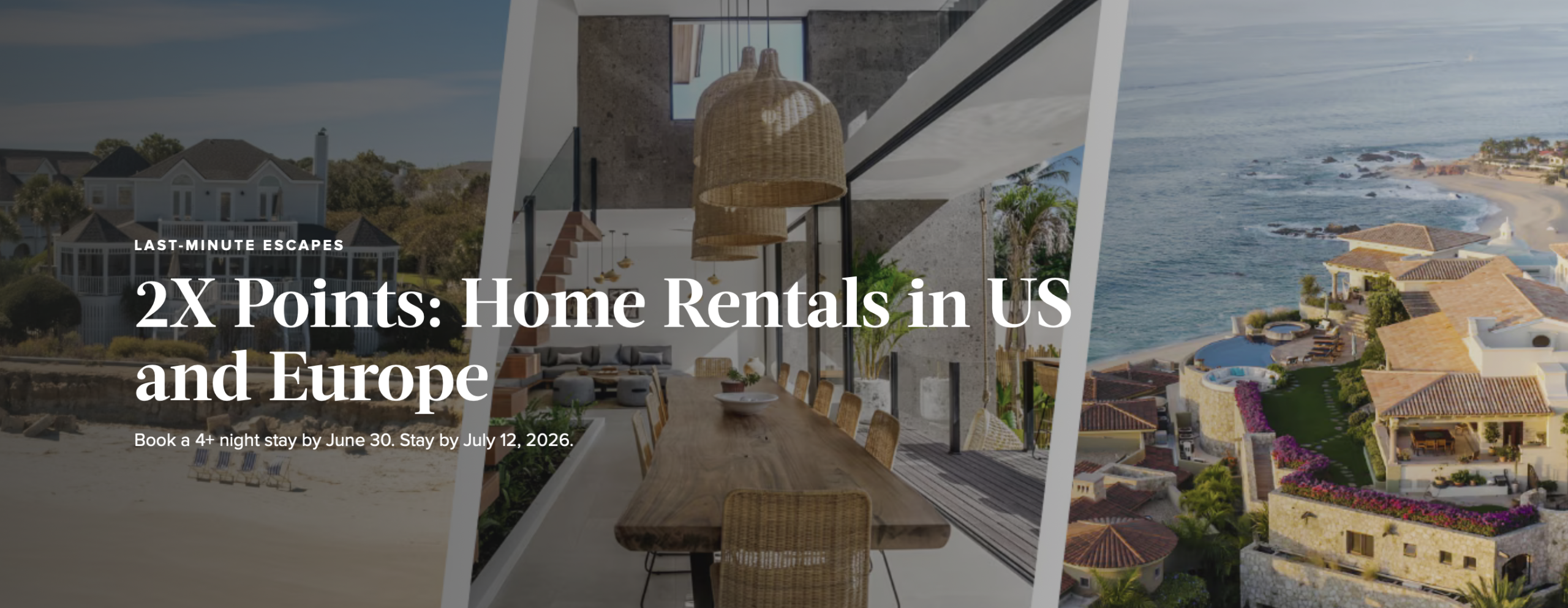 Marriott Homes and Villas double points promotion
