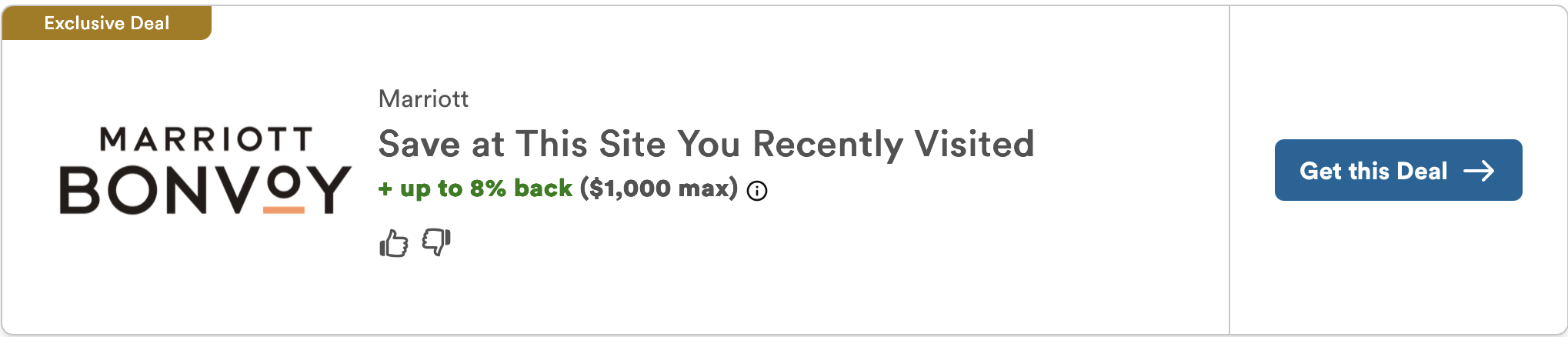 Capital One Shopping Marriott exclusive offer