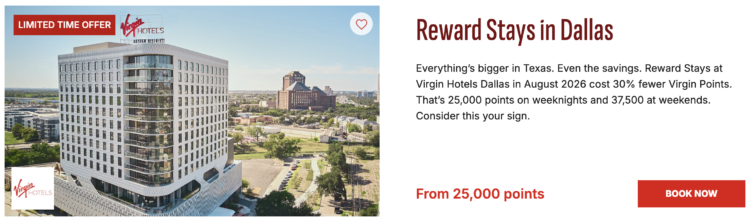 Virgin Hotels Dallas Promo