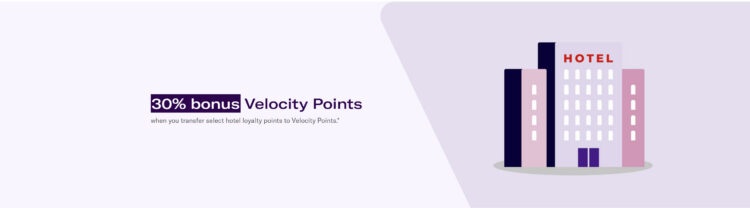 Virgin Velocity 30% transfer bonus promotion