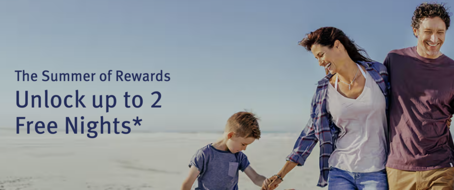 Screenshot of Wyndham Rewards summer promo.
