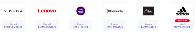 Delta SkyMiles shopping portal options