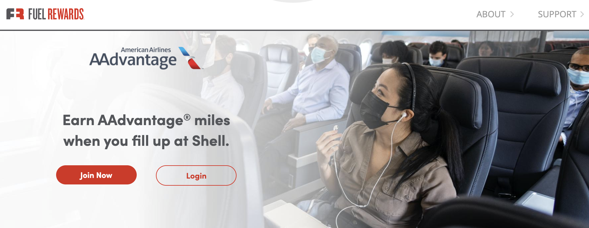 Screenshot of Shell Fuel Rewards AA partnership webpage.