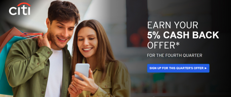Citi Dividend rotating categories banner image