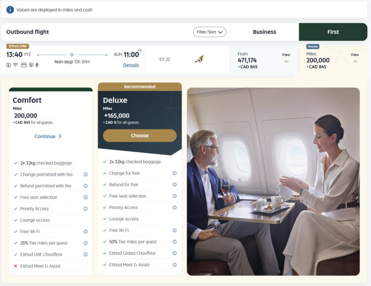Etihad Award From Toronto to Abu Dhabi