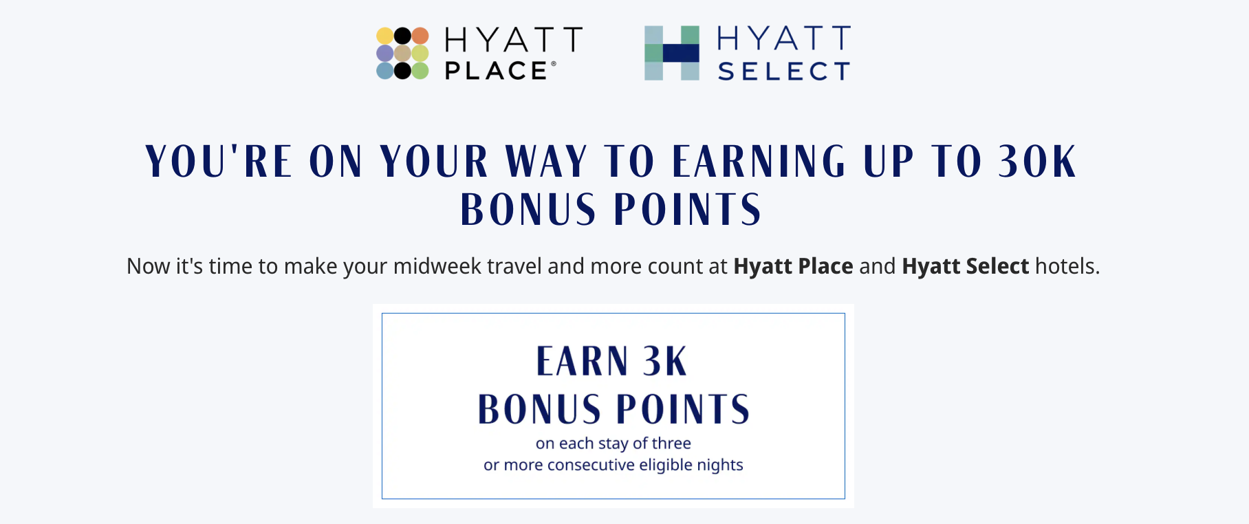 Screenshot of Hyatt brand promotion for June.
