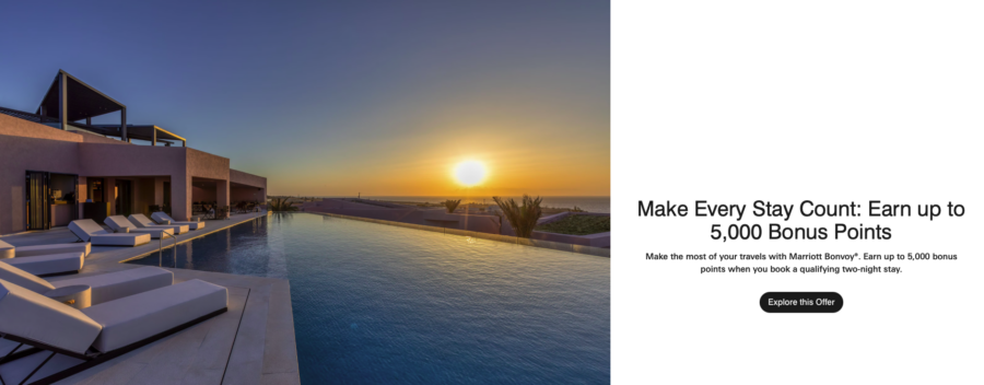 Marriott 5K bonus points promotion
