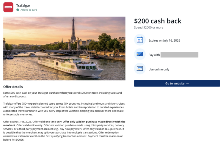 Travel-related Chase Offers