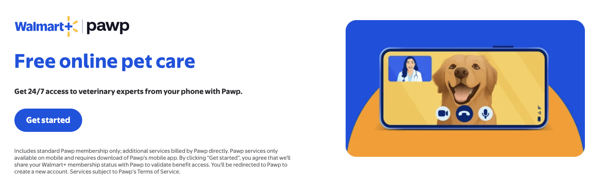 Activation Pawp membership through Walmart+
