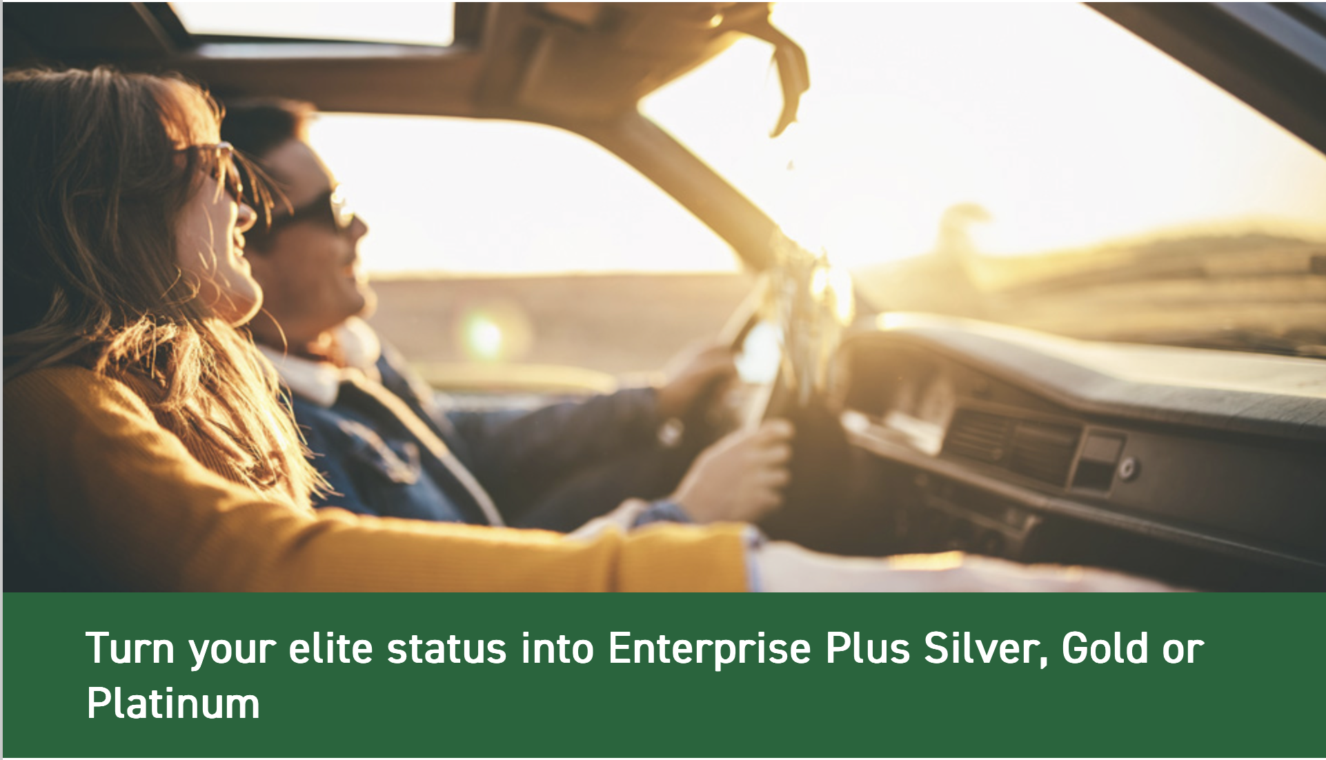 Status match to Enterprise from 40+ different loyalty programs