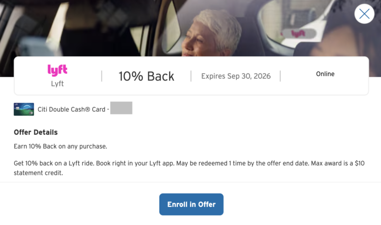 Current Citi Merchant Offers