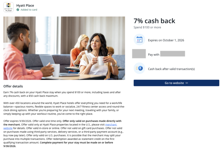 Travel-related Chase Offers