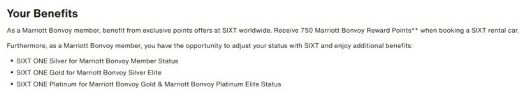 Sixt Marriott Status Match