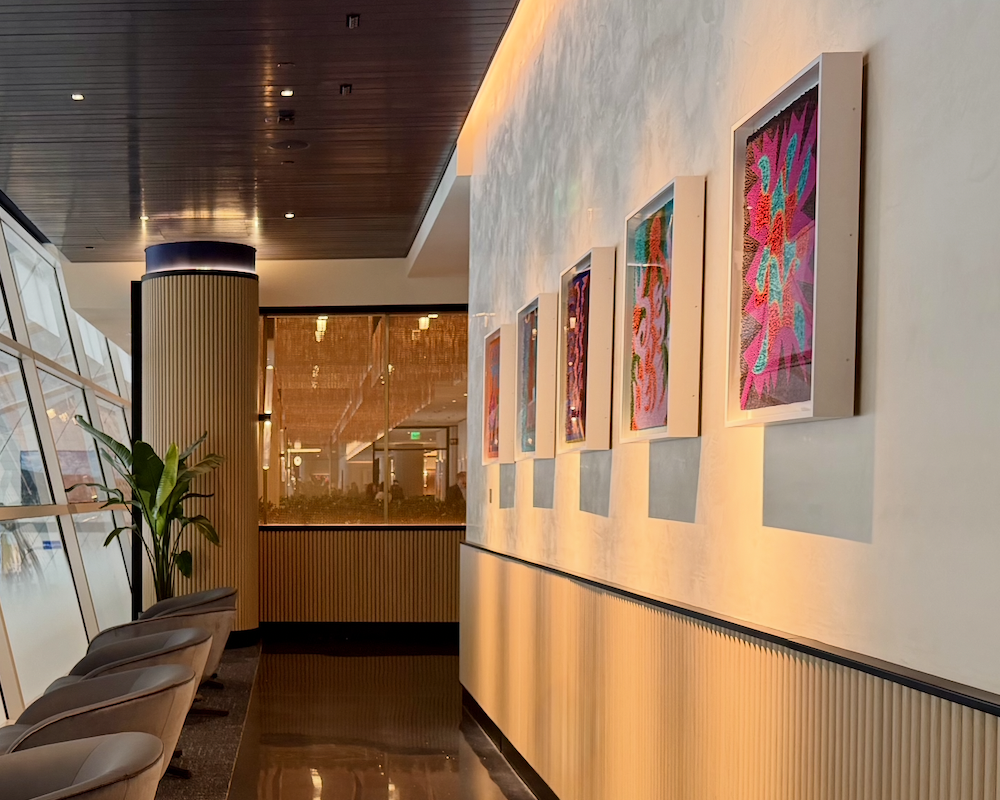 Hallway at the DFW Sapphire Lounge