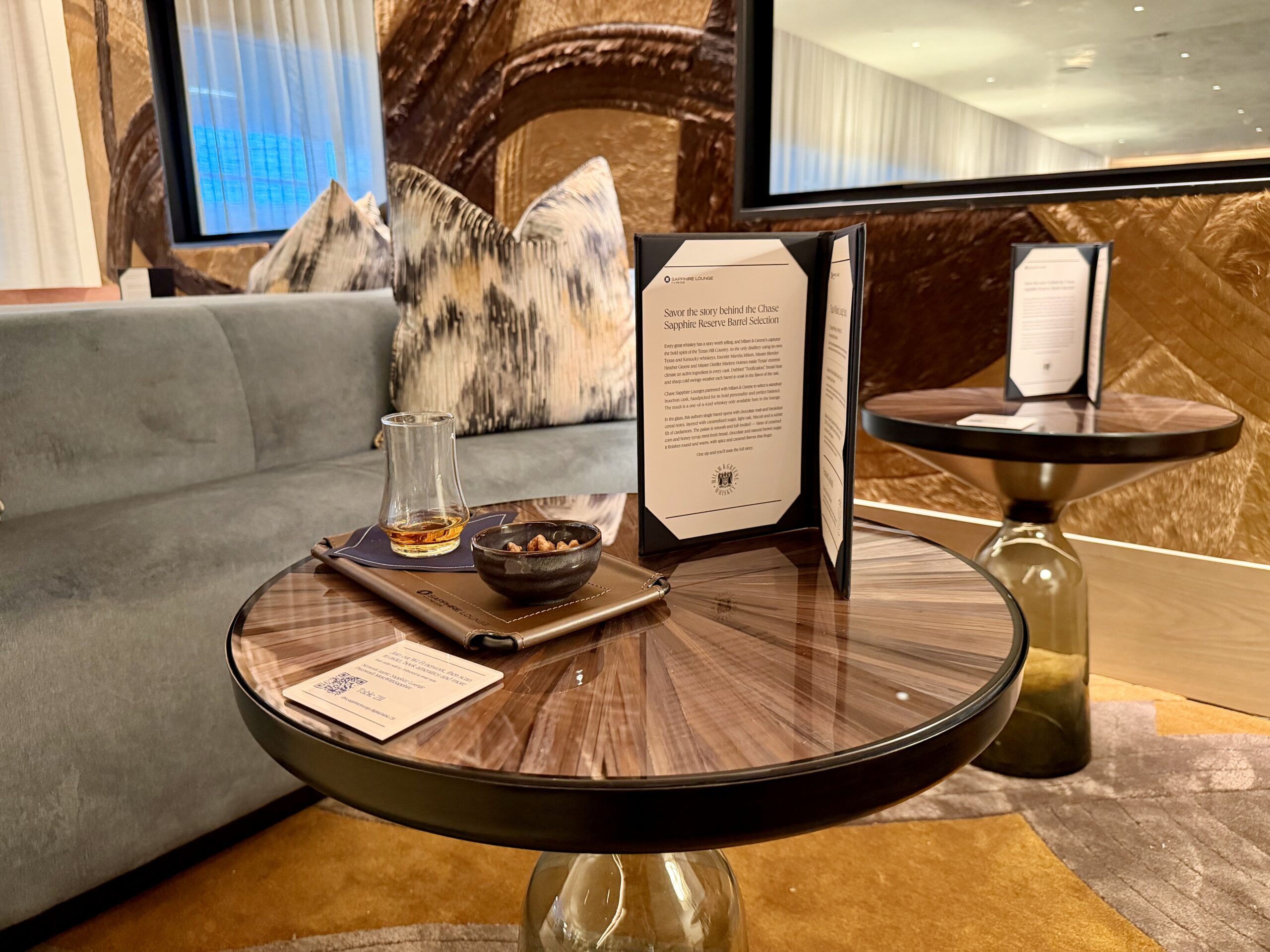 Whiskey at the DFW Sapphire Lounge