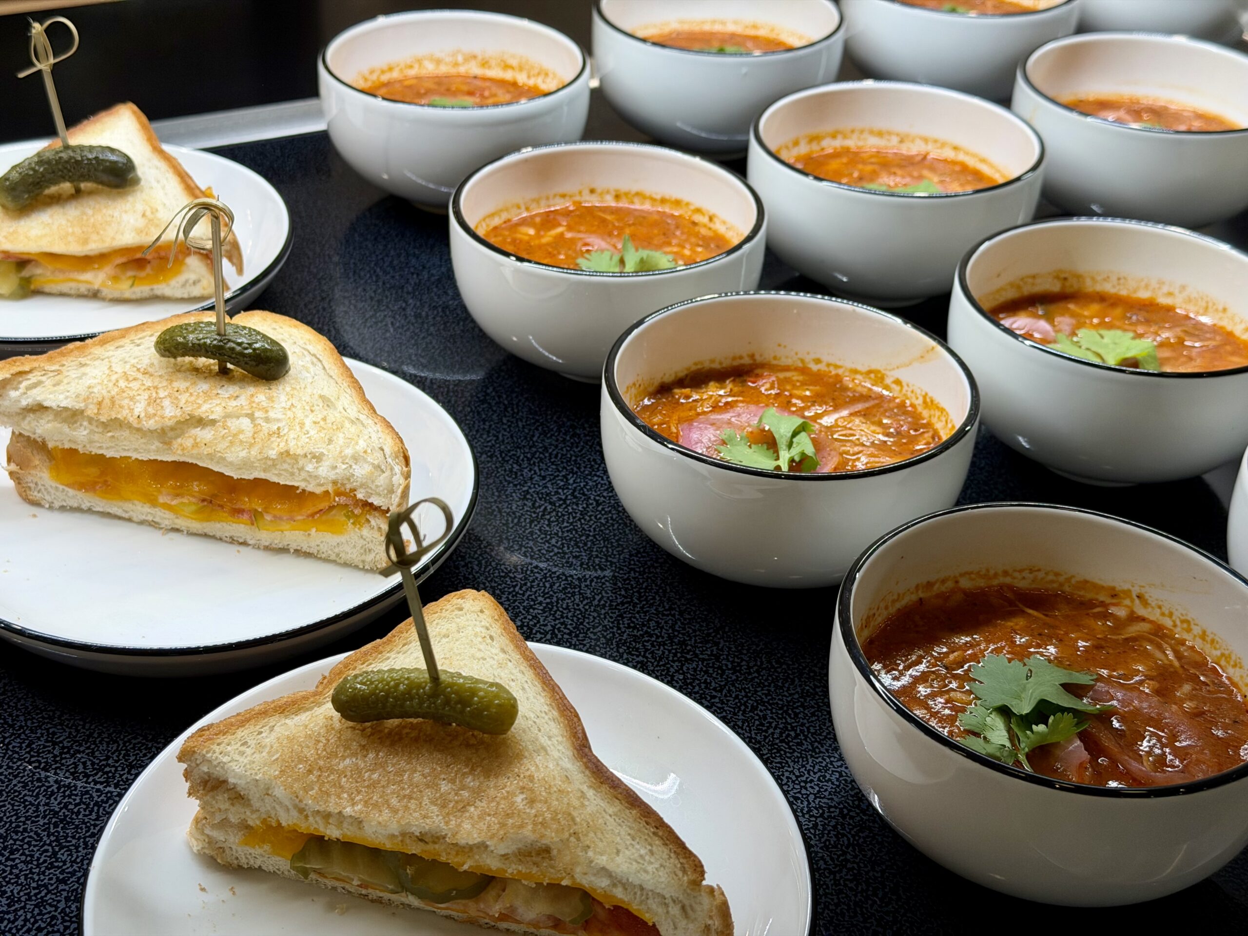 Food at the DFW Sapphire Lounge