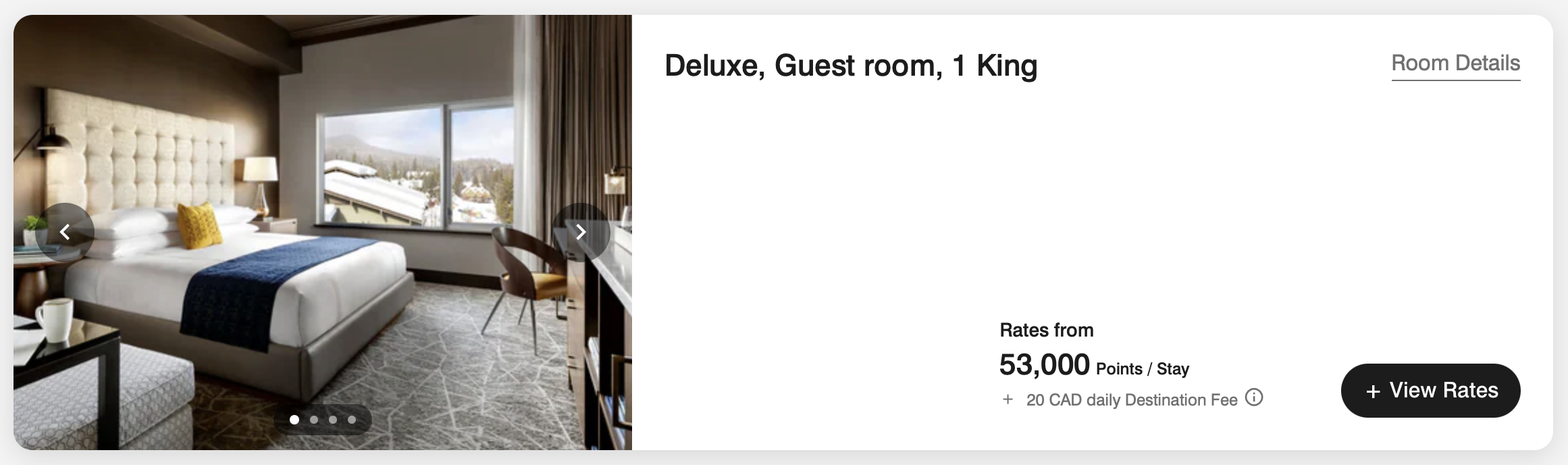 Screenshot of Marriott Bonvoy The Josie free night redemption.