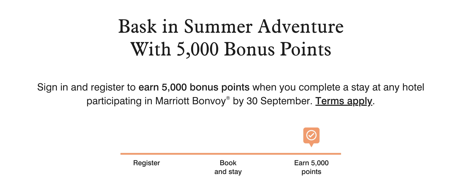 Screenshot of Marriott / Emirates promo.