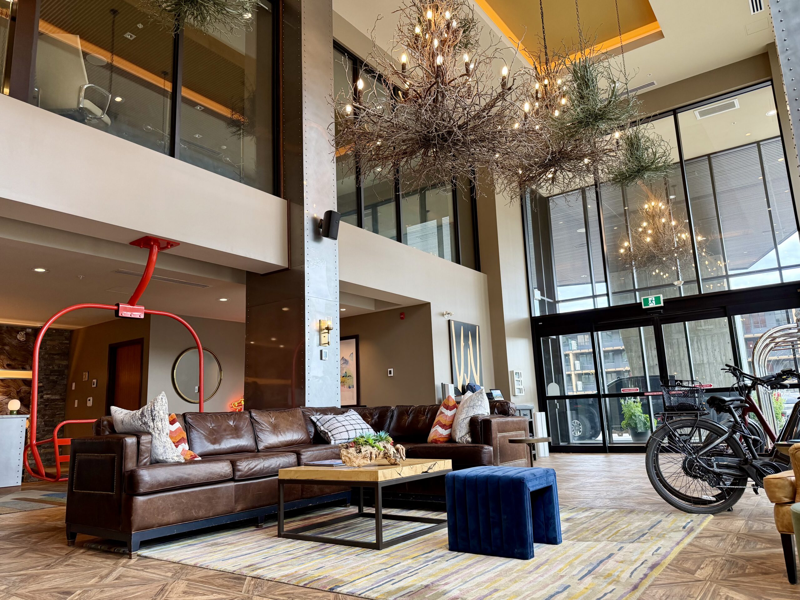 Lobby of The Josie at RED Mountain Resort.