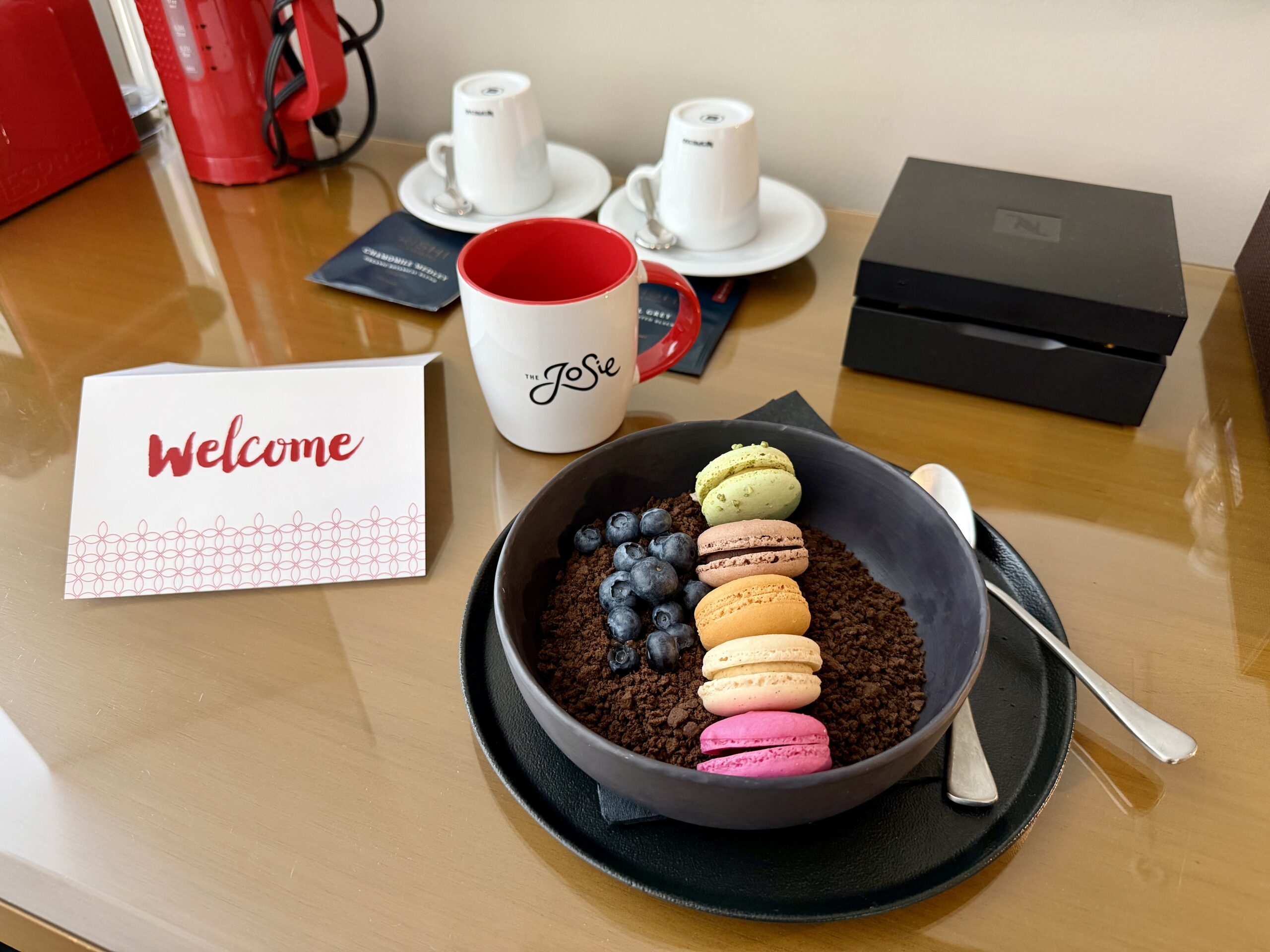 Welcome amenity at The Josie.