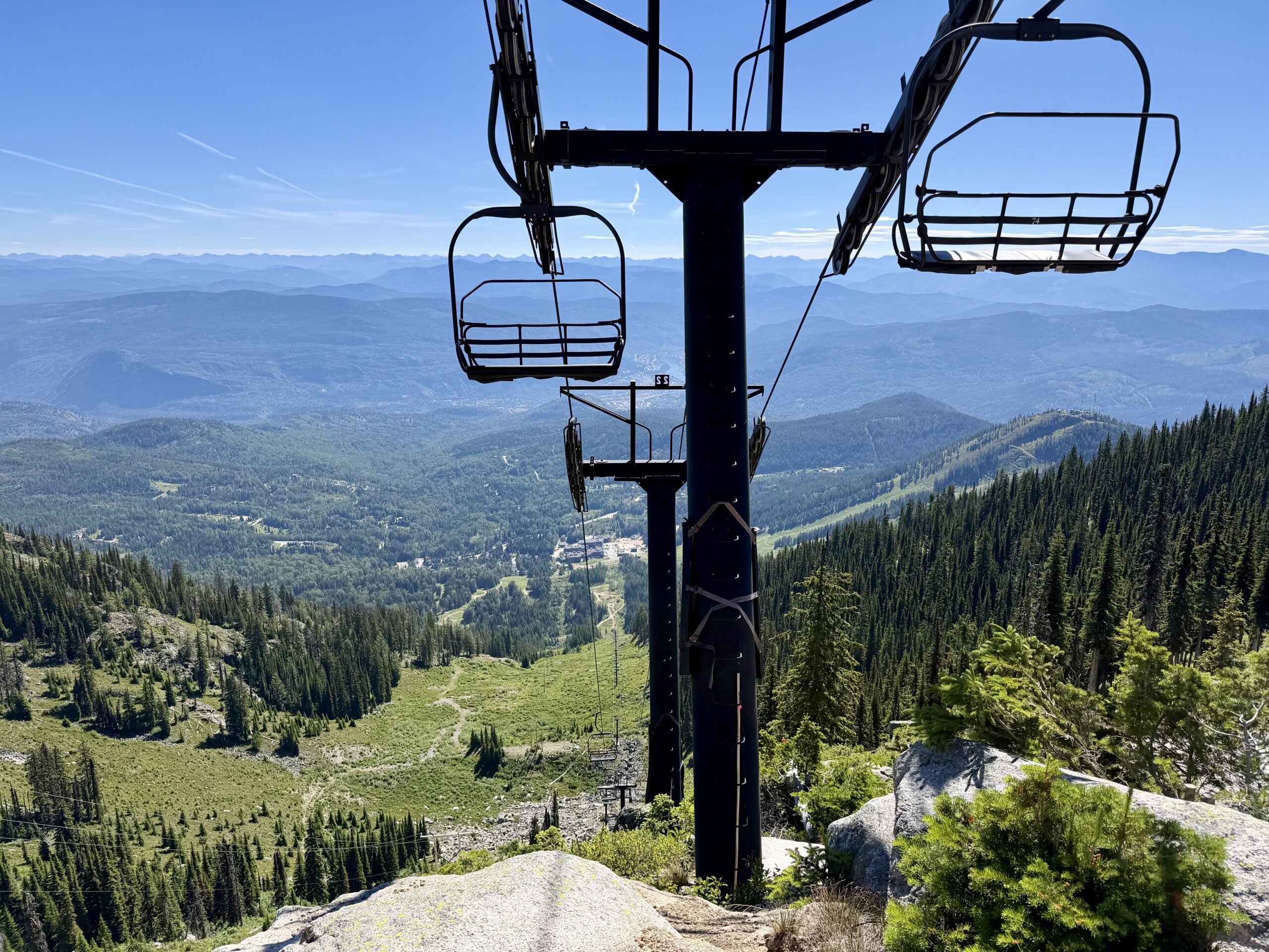 Ski lifts at RED Mountain Resort.