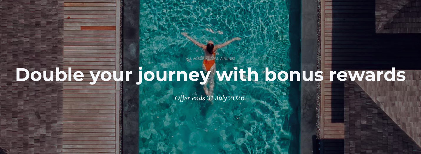 Accor / Japan Airlines bonus point promotions