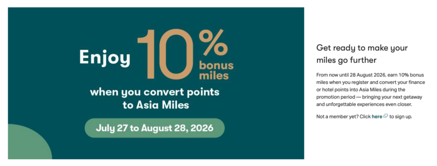 Cathay Pacific 10% bonus miles promotion details