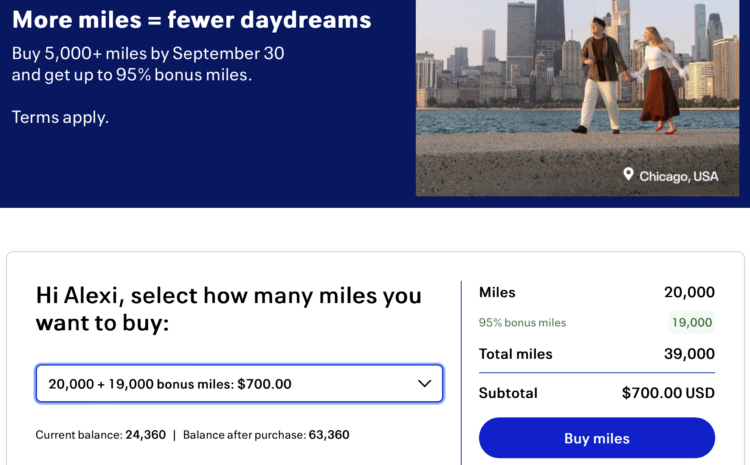 United buy miles banner 95% bonus