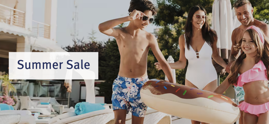 Screenshot of Wyndham Summer Sale promo banner.