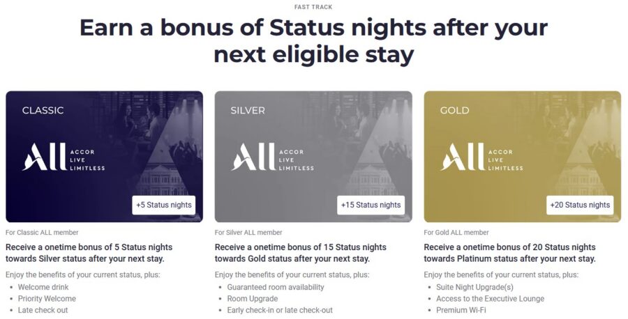 Accor Status Nights for BCD Business Travelers 2026 Promotion