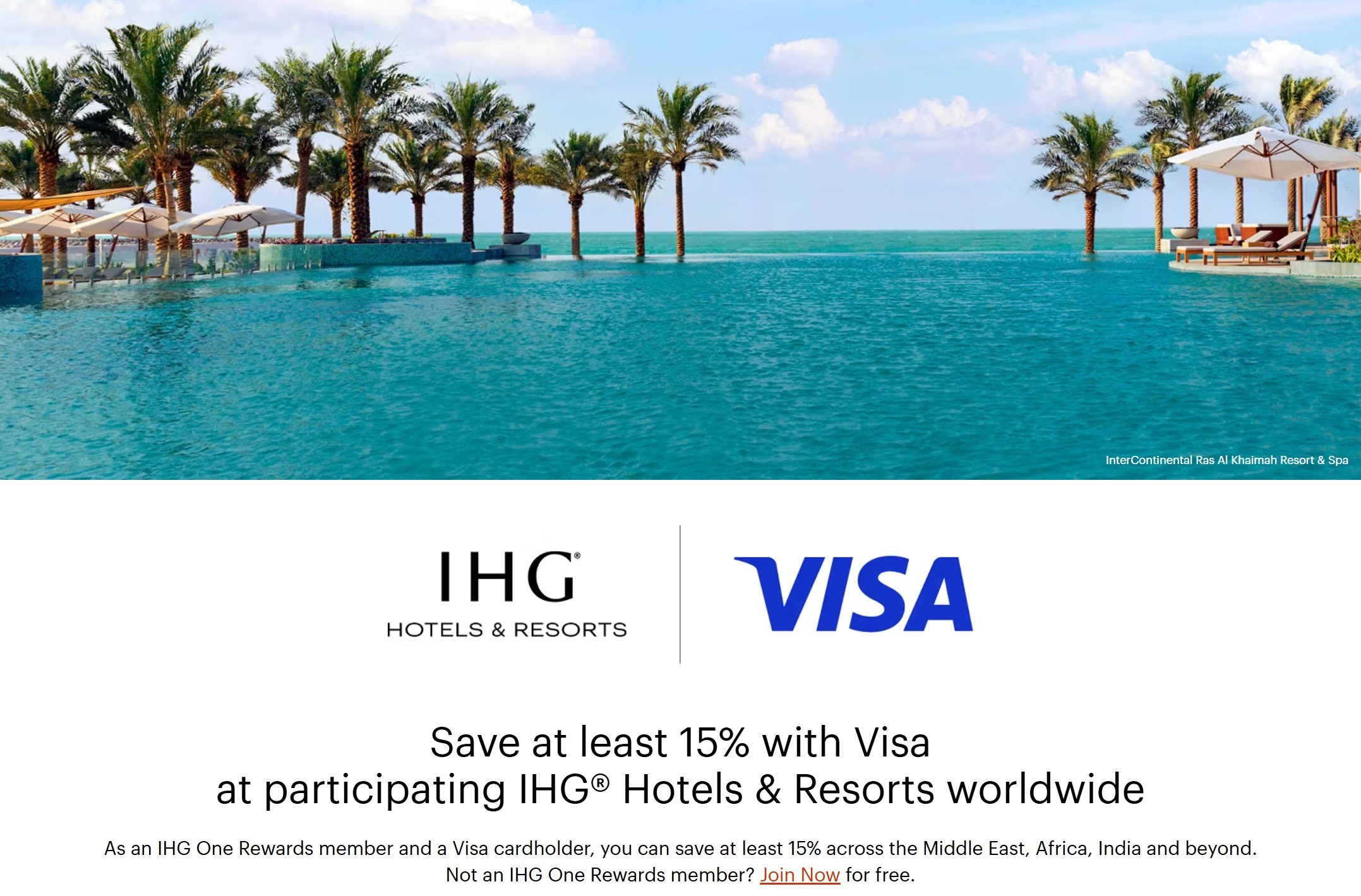 IHG 15 Off for Visa MEA Cardholders 2026 Promotion