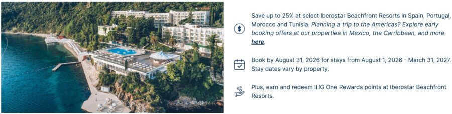 Iberostar 25 Discount in Europe and Africa 2026 Promotion