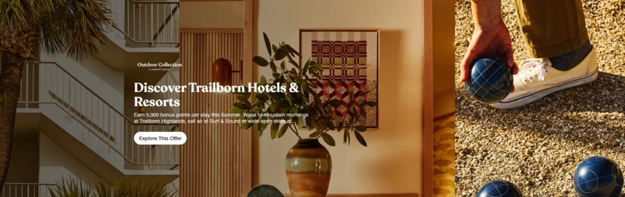 Marriott 5,000 Points at Trailborn Hotels 2026 Promotion